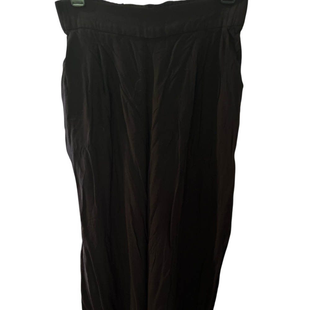 Elegant Black High-Waisted cropped Pants W 13.5-16 L 32.5 I 21
